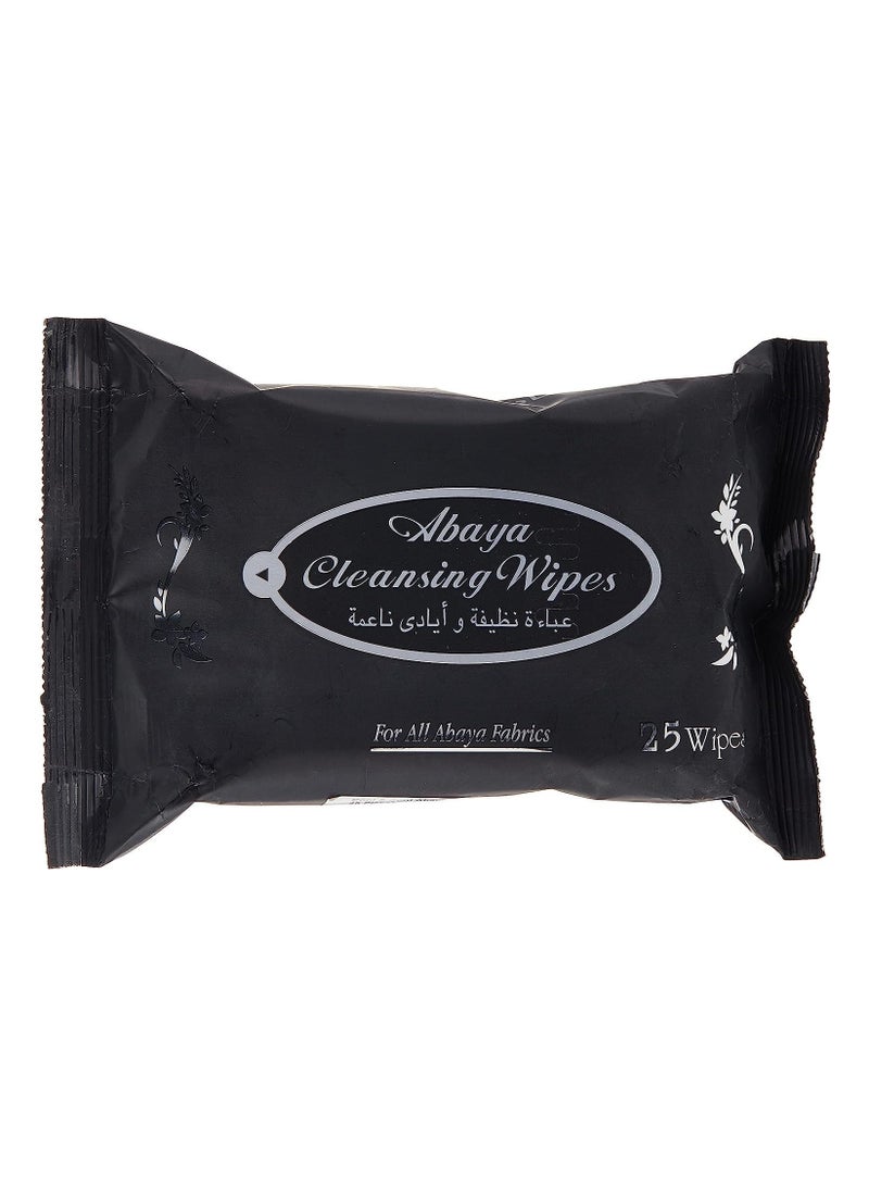 Cool & Cool Cool & Cool Abaya Cleansing Wipes 25's - Gentle Fabric Care, Black Color Protect & Instant Cleansing