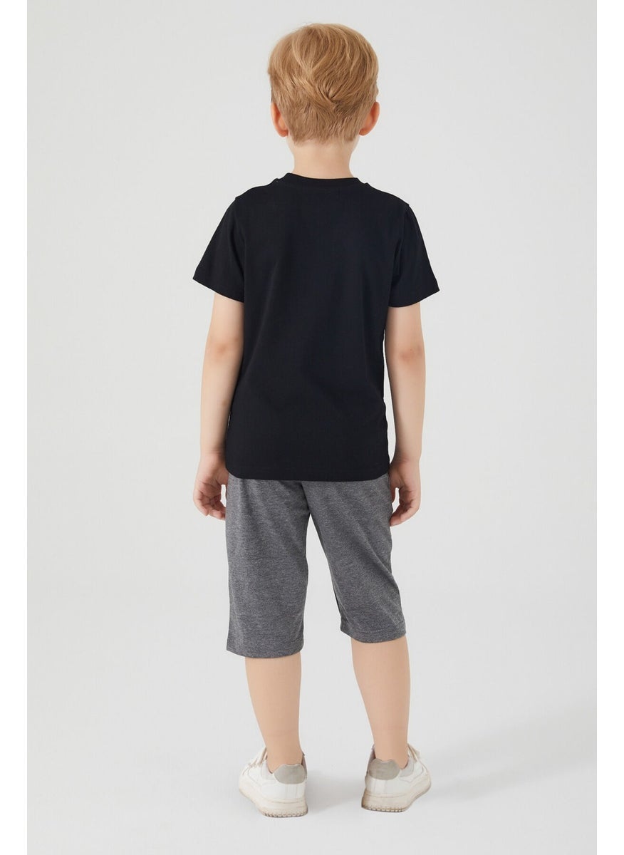 Batman Bat Wings Black Boy Capri Suit  - Image 3