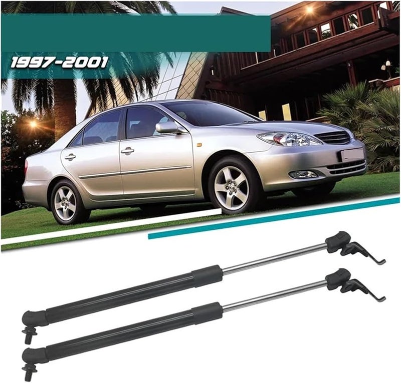2Pcs Black Car Hood Gas Lift Support Struts For Toyota Camry Lexus ES300 1997 2001 - Image 3
