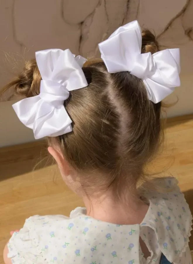 تايك تو طقم مشابك شعر بفيونكة ساتان قطعتين