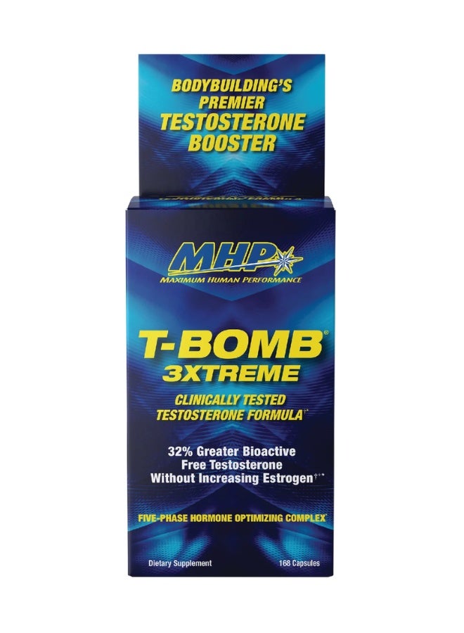 Maximum Human Performance T-Bomb 3xtreme Dietary Supplement - 168 Capsules - Image 1