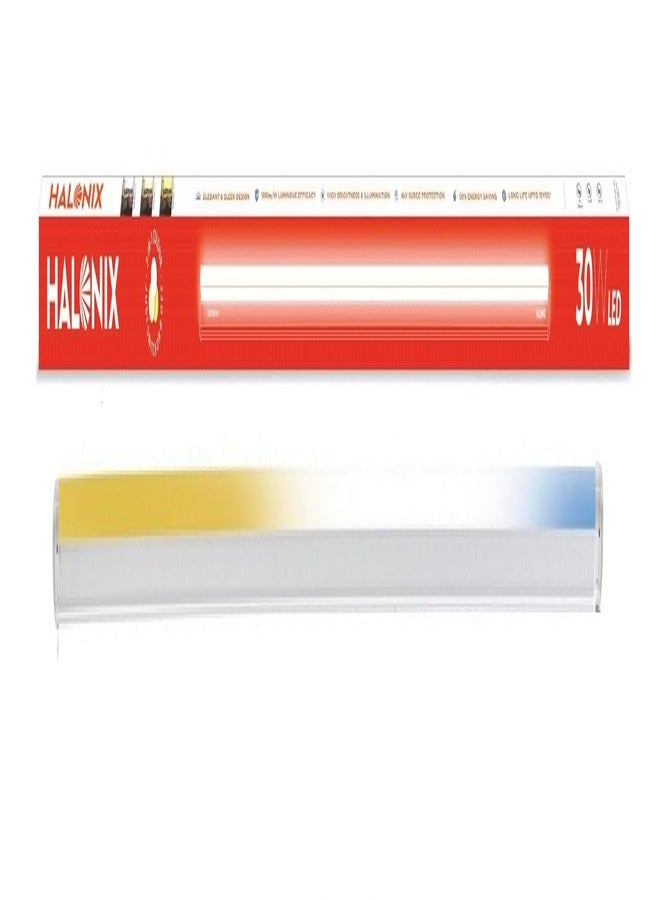 Halonix 30W Trios 3-in-1 Color LED Tube Light | White, Off-White & Warm Yellow | 3 CCT with Switch Toggle | Energy Efficient | High Brightness | Eco-Friendly | Made in India | Pack of 1 - Image 1