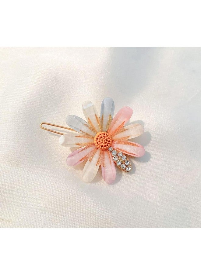 DN Creation Set of 4 Stylish Pearl Korean Rhinestone Metal Hair Clips for Girls - Image 4