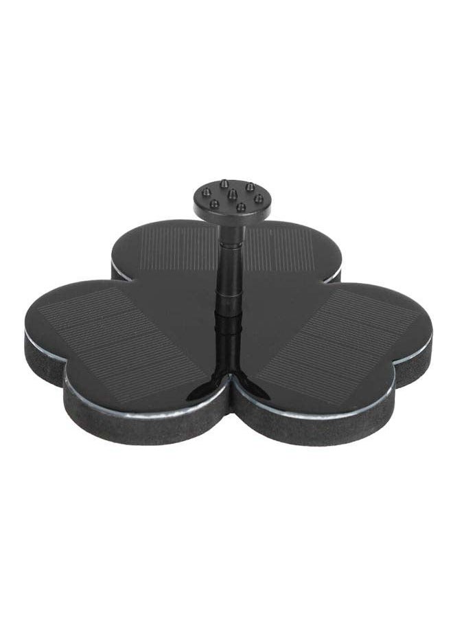 NIBEMINENT Solar Panel Flower Shape Water Fountain Black  - Image 1
