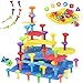 Ggiibro Peg Board Set STEM Toys for Toddlers Ages 36 Montessori Sensory Stacking Lacing Kit with ThickThin Foam Boards Strings Preschool Learning Toys for Fine Motor Skills Development - Image 2