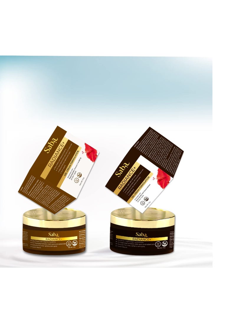 Saba Kombucha Saba Radiance Day Gel Cream  Radiance Night Gel Cream Combo  50g Each  Pack of 2  - Image 3