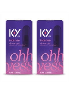 Intense Pleasure Gel Lubricant, 0.34 oz. - Pack of 2