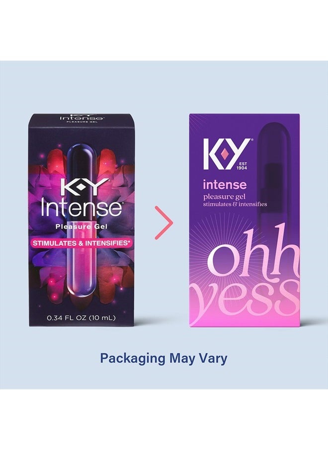 K-Y - Intense Pleasure Gel Lubricant, 0.34 oz. - Pack of 2 - Image 1