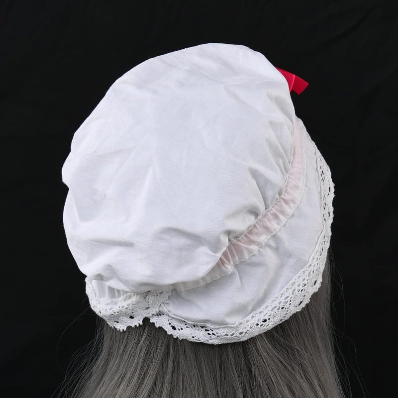 GRACEART Peasant Amish Hat Prairie Cap Women Girls Pioneer Colonial Bonnet 100% Cotton - Image 4