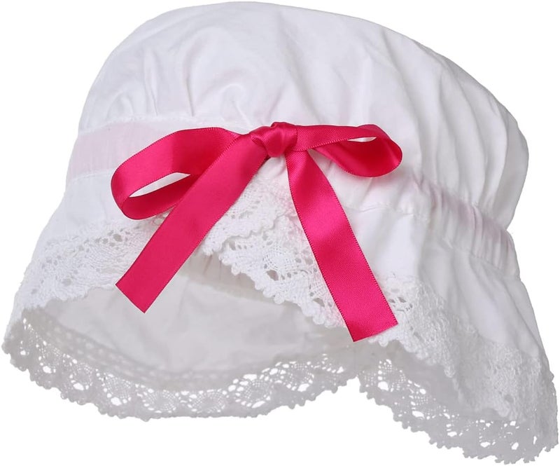 GRACEART Peasant Amish Hat Prairie Cap Women Girls Pioneer Colonial Bonnet 100% Cotton - Image 1