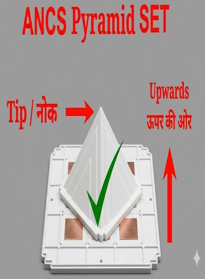 LRK Original Pyramid for Vastu 9 Inch (27 cm x 27 cm x 20 cm) | Powerful Multier Pyramid for Home Office Meditation Energy Enhancement & Vastu Correction - Image 2