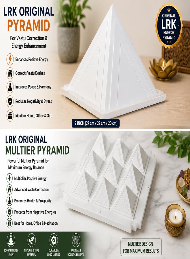 LRK Original Pyramid for Vastu 9 Inch (27 cm x 27 cm x 20 cm) | Powerful Multier Pyramid for Home Office Meditation Energy Enhancement & Vastu Correction - Image 3