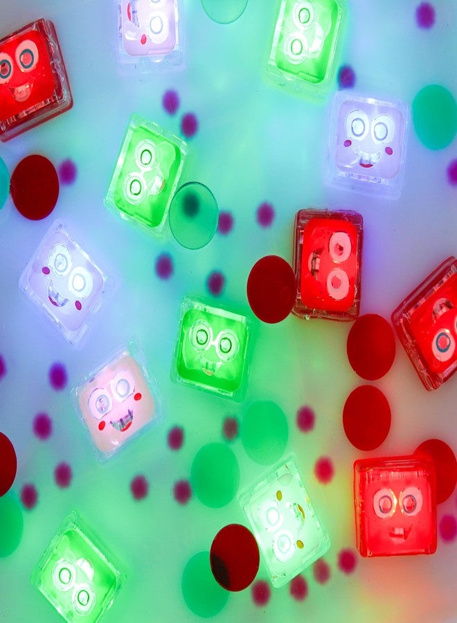 Glo Pals Water-Activated Light-Up Cubes Bundle for Sensory Play - 12 Pack (Holly Jolly) - Image 3