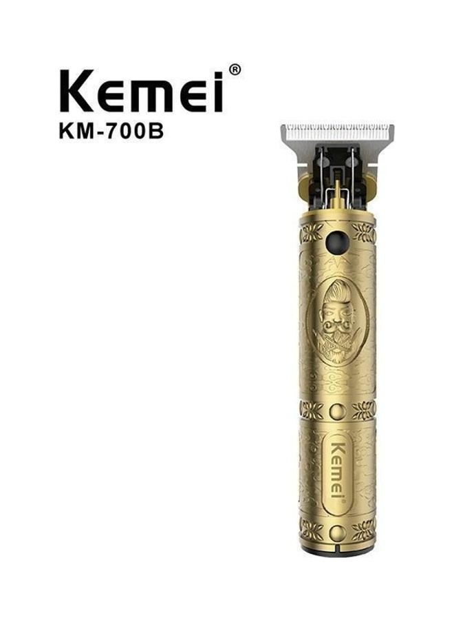 Kemei 7-Piece Professional Adjustable Blade Clipper Set Gold/Black 64x30x40cm Gold - Image 2