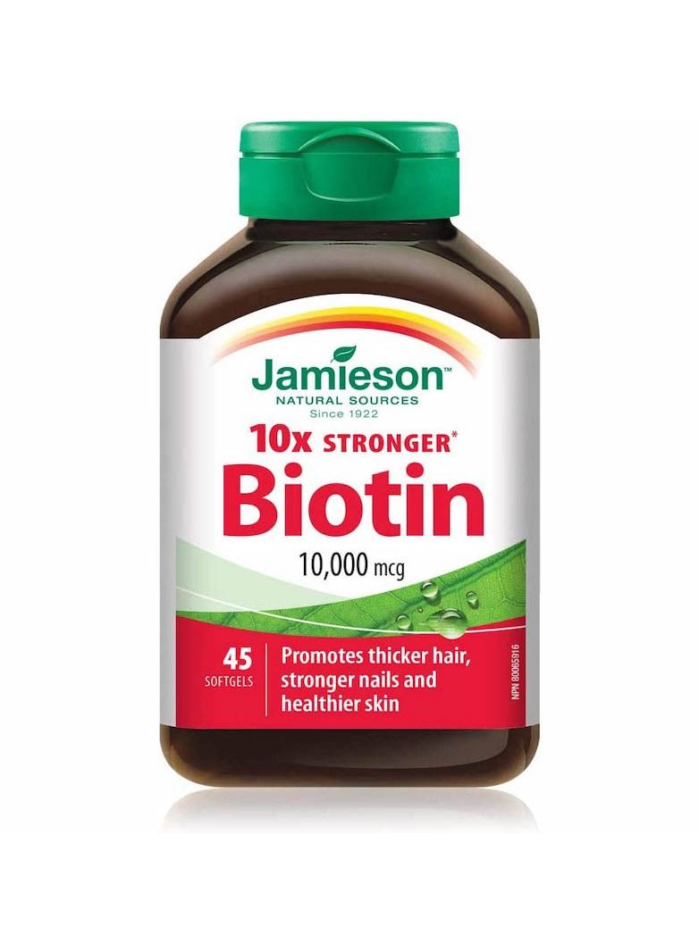 Jamieson Biotin 10000 mcg 45 softgels - Image 1