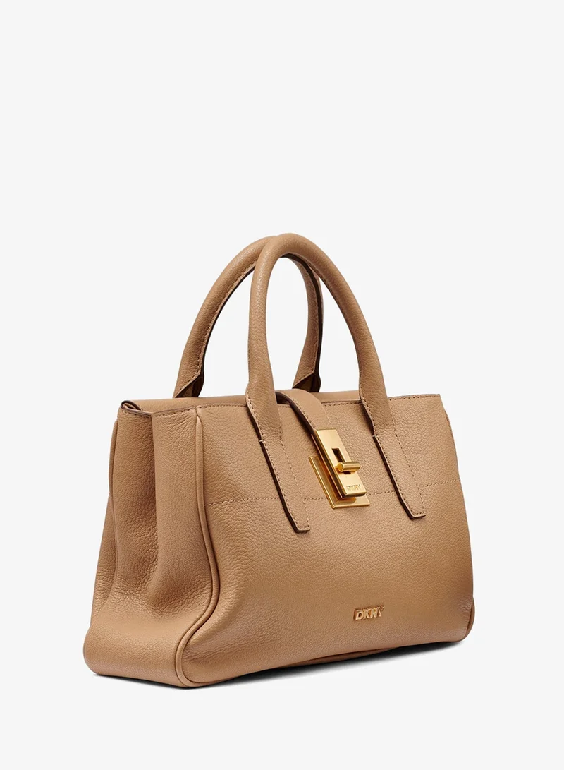 DKNY CAPPUCCINO Lucia Satchel Bag for Women | Best Price UAE