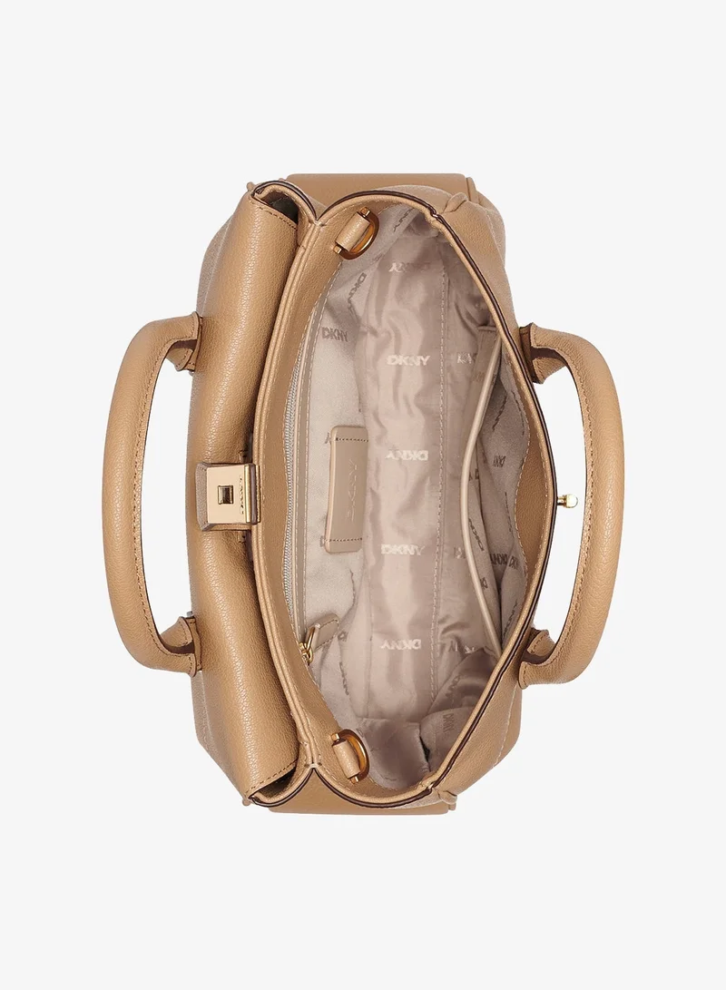 DKNY CAPPUCCINO Lucia Satchel Bag for Women | Best Price UAE