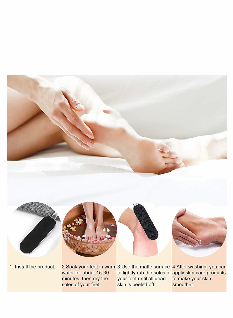 KASTWAVE 50 PCS Pedicure Sandpapers Replacement Pad, Foot Files Reusable File Callus Remover Professional Abrasive Feet Rasp Refill Pads for Hard Skin, Exfoliate (Foot Not Included) - Image 5