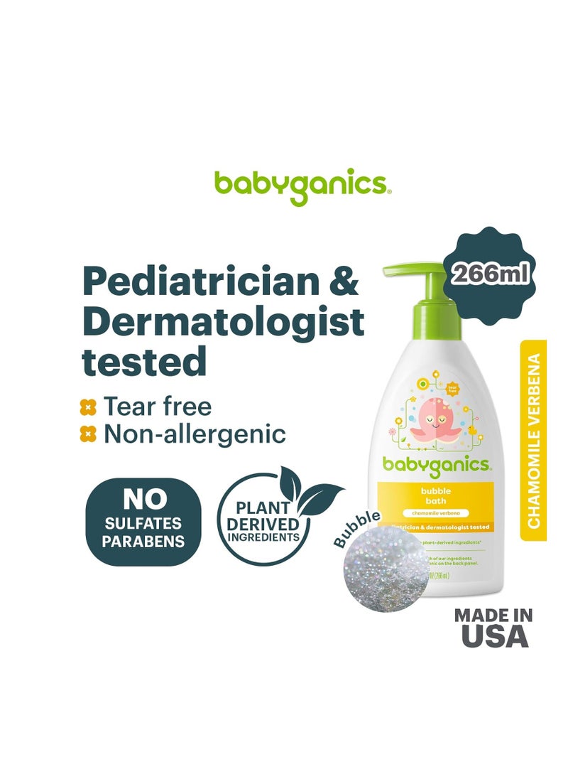Babyganics - BabyGanics, Bubble Bath, Chamomile Verbena, 9 fl oz (266 ml) - Image 1