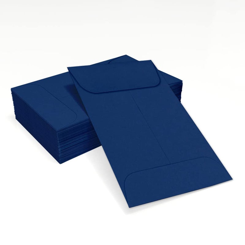 LUXPaper أظرف العملات LUXPaper #1 | 2 1/4" x 3 1/2" | أزرق داكن | 80 رطل. نص | 50 كمية - Image 5
