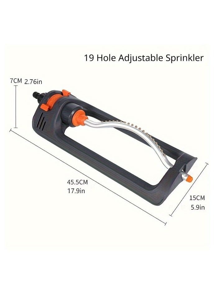 هومستر 1pc 19-مرش آلي ذو فتحة متأرجة مع فوهة دوارة -قطر رشاش قابل للضبط، نظام ري بالمرج البلاستيكي المتين من أجل التوزيع المتساوي للمياه، لا حاجة إلى بطارية، رش الحديقة، تصميم أنق، بناء متين - Image 4