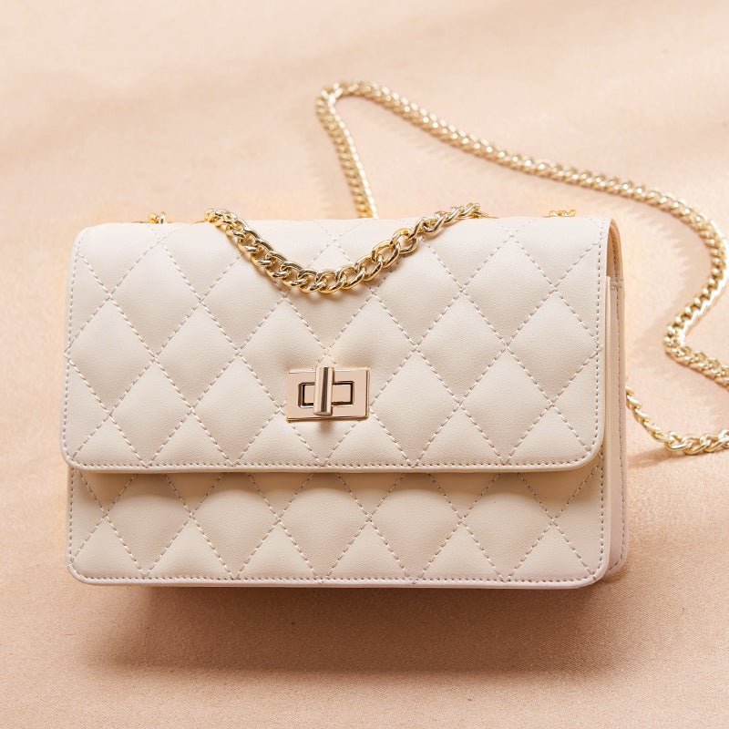 2023 Bag Women'S Bag New Summer Trendy Girl'S Spice Girls Four Seasons Universal Single Shoulder Crossbody Rhomboid Chain Bag - Image 2