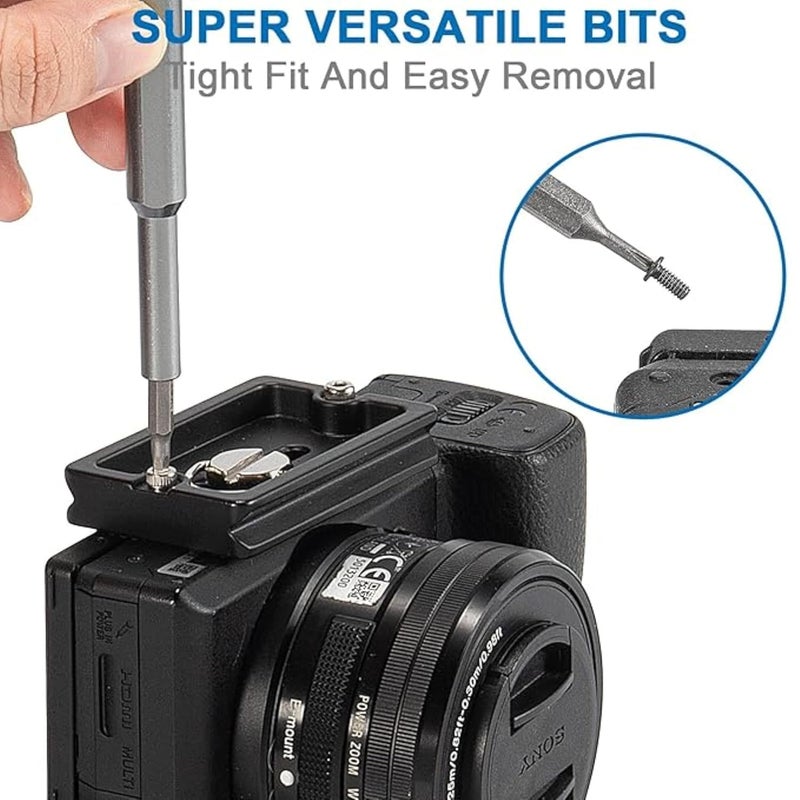 DRANZ DRANZ 24 in 1 Magnetic Mini Screwdriver Kit with Smart CaseS2 Steel Driver BitsPocket Kit for ElectronicsCellphoneTabletPCEyeglass and Household RepairsCompact Sturdy Repair Tool Set  - Image 5