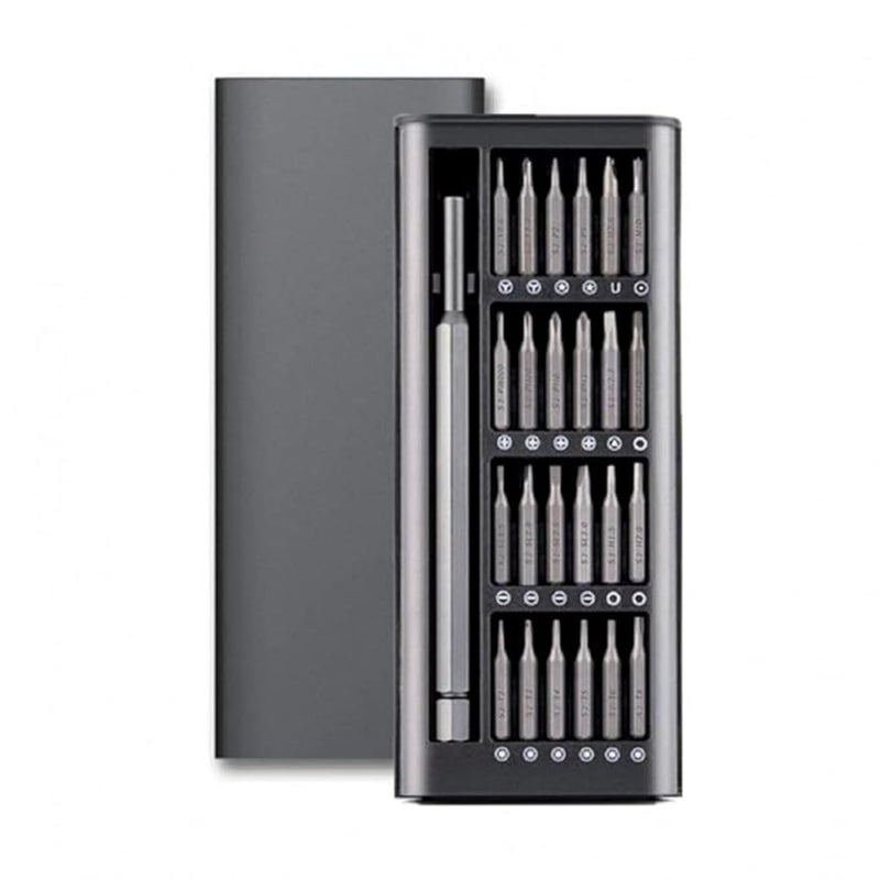 DRANZ DRANZ 24 in 1 Magnetic Mini Screwdriver Kit with Smart CaseS2 Steel Driver BitsPocket Kit for ElectronicsCellphoneTabletPCEyeglass and Household RepairsCompact Sturdy Repair Tool Set  - Image 1
