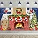 Sumind 6x4 feet Christmas Fireplace Theme Backdrop Christmas Brick Wall Theme Decoration Extra Large Fabric Red Brick Wall Backdrop for Photo Baby Shower - Image 3
