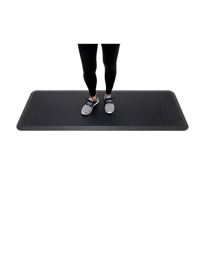 Restaurantware 70 x 24 x 8 Inch Anti-Fatigue Mat, 1 Extra-Padded Kitchen Mat - Beveled Safety Edges, Non-Slip, Black Plastic Kitchen Sink Rug, Shock-Resistant, For Home, Office, Or Laundry Room  - Image 5