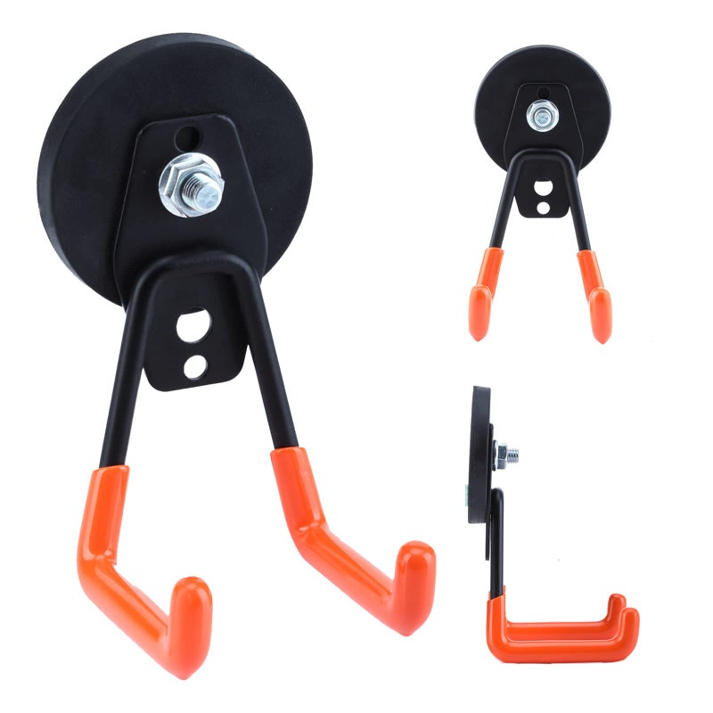 Laowu 3Pcs Large Magnetic Hooks Heavy Duty For Garage  Magnet Hooks For Hanging Heavy Duty  Strong Magnet Storage Hooks For Hanging Garage Tools& Garden Tools - Image 1