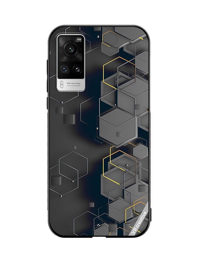 VR CREATIVE Protective Case Cover For Vivo X60 Pro Abstract Design Multicolour - Image 1