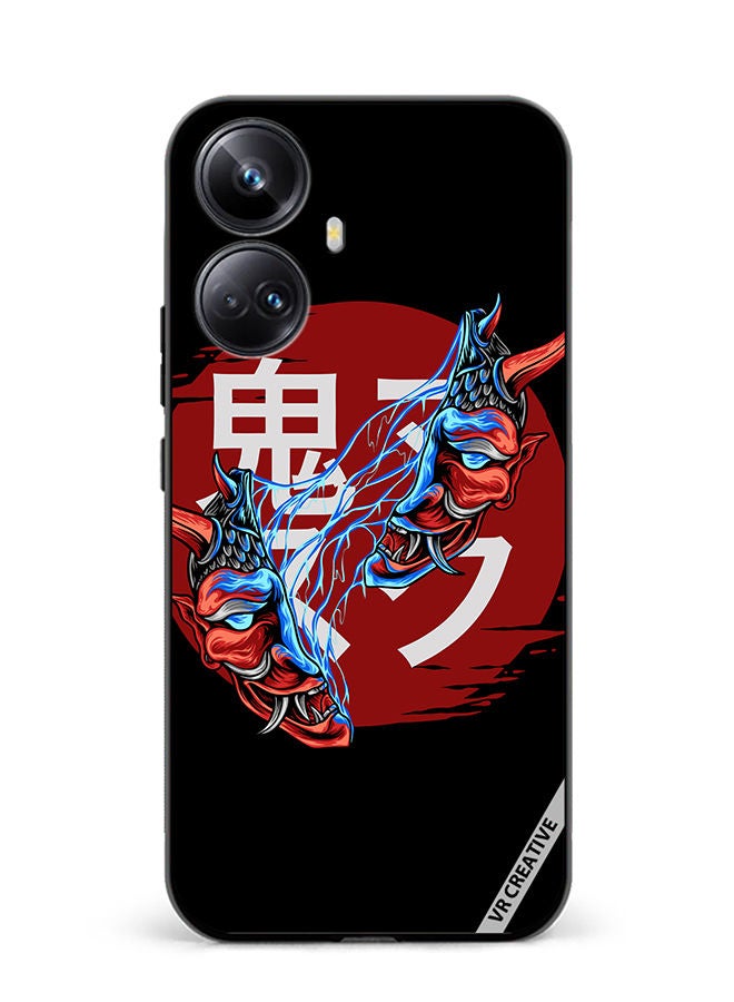 VR CREATIVE Protective Case Cover For Realme 10 Pro Plus Cracked Mask Design Multicolour - Image 1