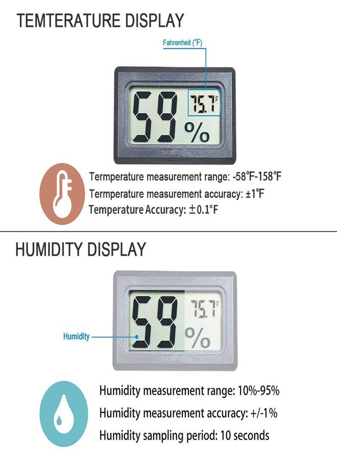 Goabroa Mini Hygrometer Thermometer Digital Indoor Humidity Gauge Monitor with Temperature Meter Sensor Fahrenheit (℉) - Image 3