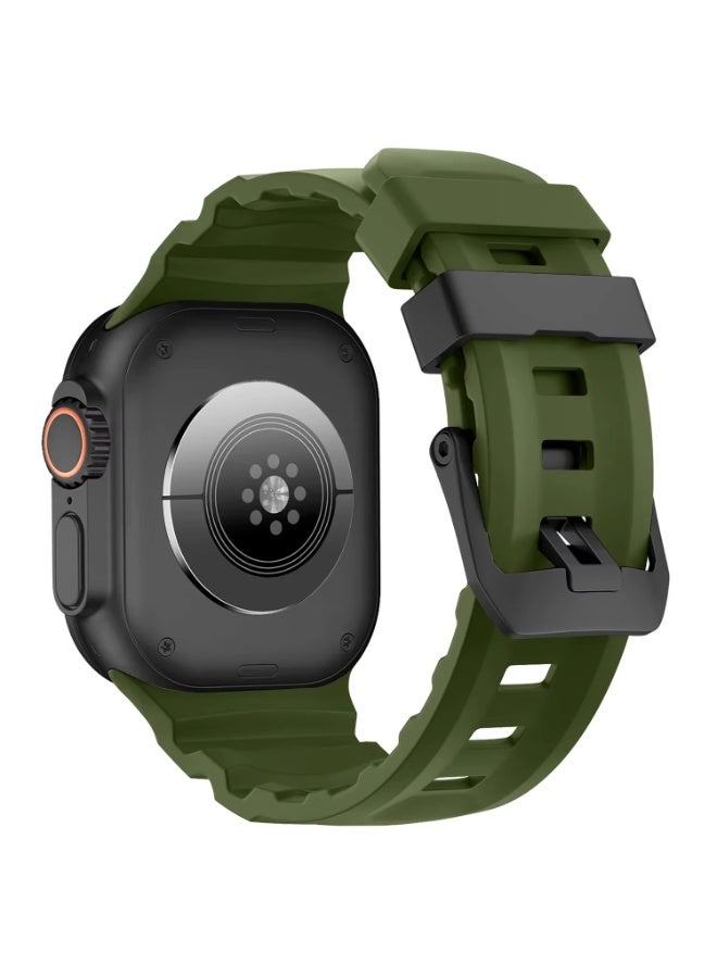 ACLIX Rocky Peak Band Compatible with Apple Watch for Men Women Ultra 3 | 2 | 1, 49mm/45mm/44mm/42mm Rugged Silicone Sport Strap for iWatch Series 11/10/9/8/7/6/5/4/3/2/1, Ultimate Powerful Watch Strap - Image 2