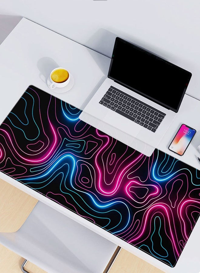 النيون مبهرج سوبر ماوس لوحة مكتب الألعاب المنزلية الخاصة ( 300 * 800 * 3 ملم ) - Image 3