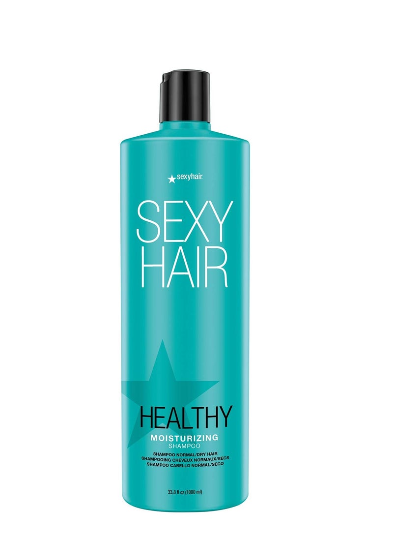 Sexy Hair SexyHair Healthy Moisturizing Shampoo, 33.8 Oz | Moisture, Slip, Detangling, and Shine | SLS and SLES Sulfate Free | All Hair Types  - Image 1