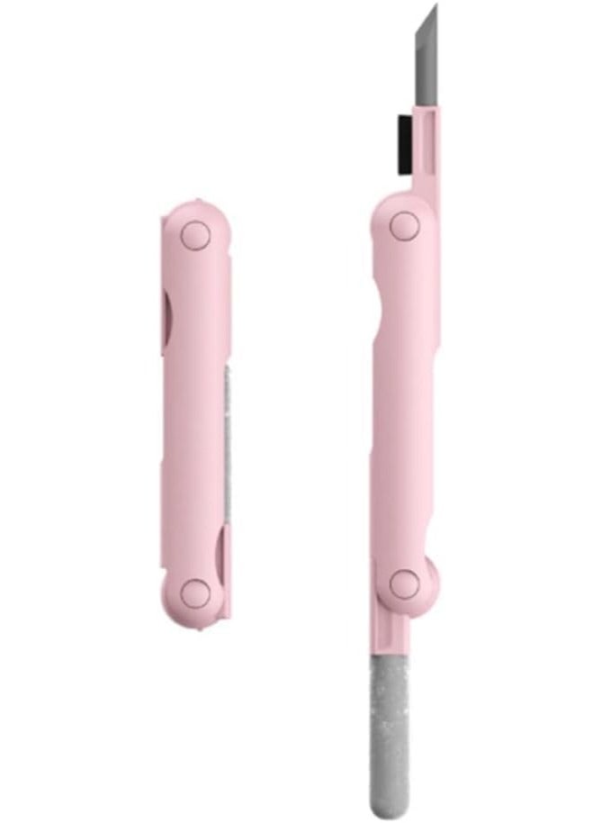 Bluetooth Earbuds Cleaning Pen, 7 in 1 Electronics Cleaner Kit, Laptop Screen Keyboard Earbud Cleaner Multifunctional Cleaning Brush Tool Key Remover for PC Monitor, Phone, Headphone (Blue) - Image 5