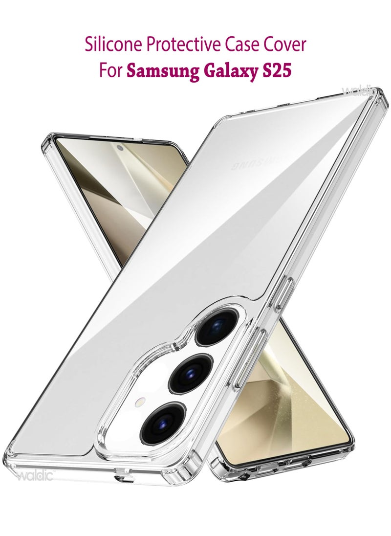 Gear4 Samsung Galaxy S25 Premium Case | Premium Silicone  Case Cover Designed for Samsung Galaxy S25 | Samsung Galaxy S25 Case Camera and Drop Protection Thin Protective Back Cover Case for Samsung Galaxy S25 - Clear  - Image 1
