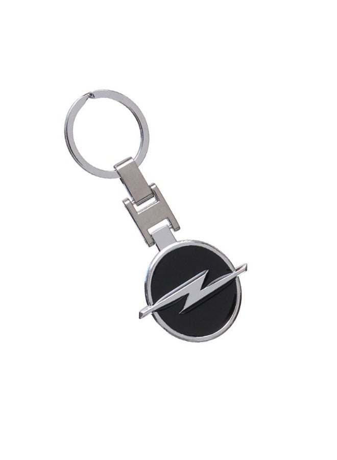 Car keychain with 3D Opel logo
