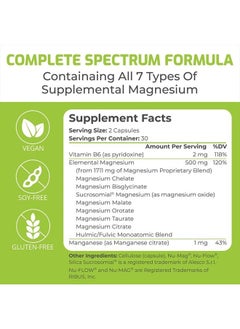 BiOptimizers Magnesium Breakthrough Supplement 4.0 - Has 7 Forms of Magnesium: Glycinate, Malate, Citrate, and More - Natural Sleep and Brain Supplement - 60 Capsules  - Image 5