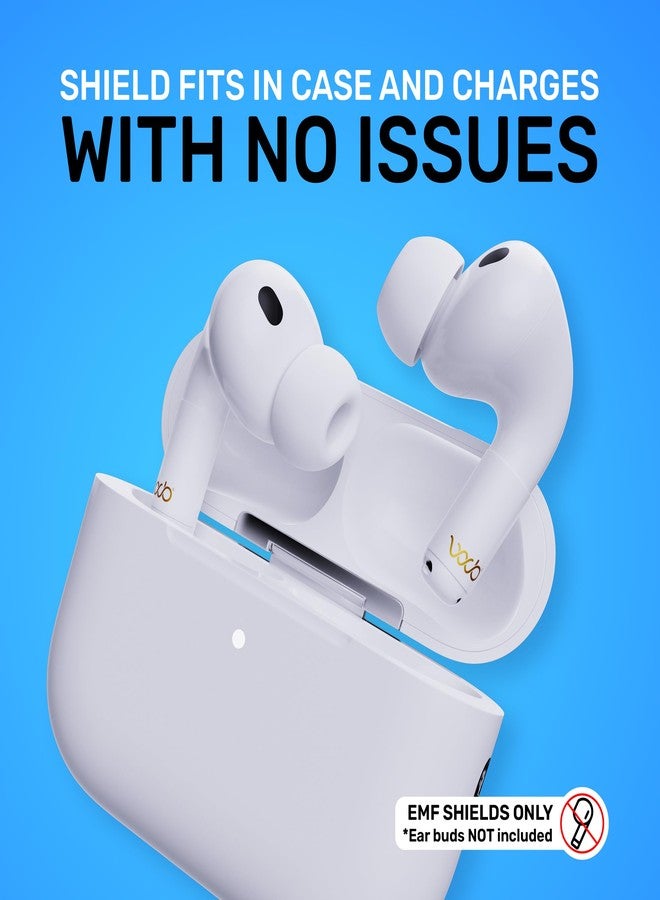 WAVEBLOCK Pro, 2 Pair EarProtect Sticker for AirPods 3rd Generation or AirPods Pro 2, Harm Blocker for AirPods, 5G Shield Reduction, Fits in Case, Tested in FCC Certified Lab - Image 4