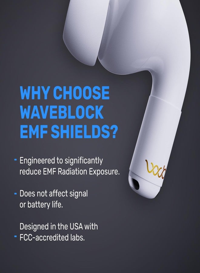 WAVEBLOCK Pro, 2 Pair EarProtect Sticker for AirPods 3rd Generation or AirPods Pro 2, Harm Blocker for AirPods, 5G Shield Reduction, Fits in Case, Tested in FCC Certified Lab - Image 5