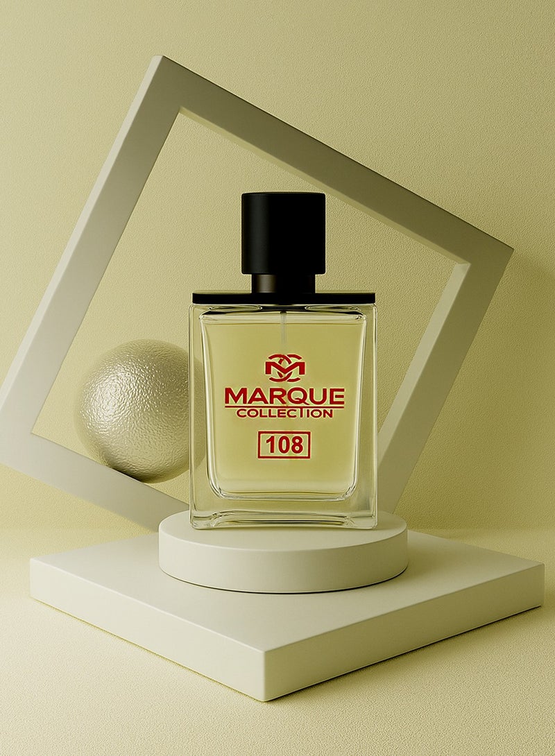 MARQUE COLLECTION Woody Perfume for Men – Marque Collection No. 108 | Long Lasting Perfume for Men with Citrus & Mossy Accords | 25ml - Image 2