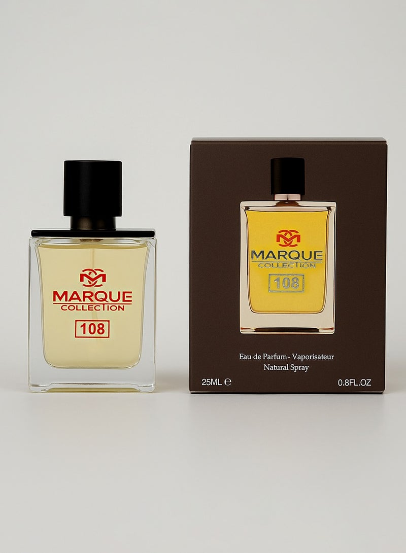 MARQUE COLLECTION Woody Perfume for Men – Marque Collection No. 108 | Long Lasting Perfume for Men with Citrus & Mossy Accords | 25ml - Image 3