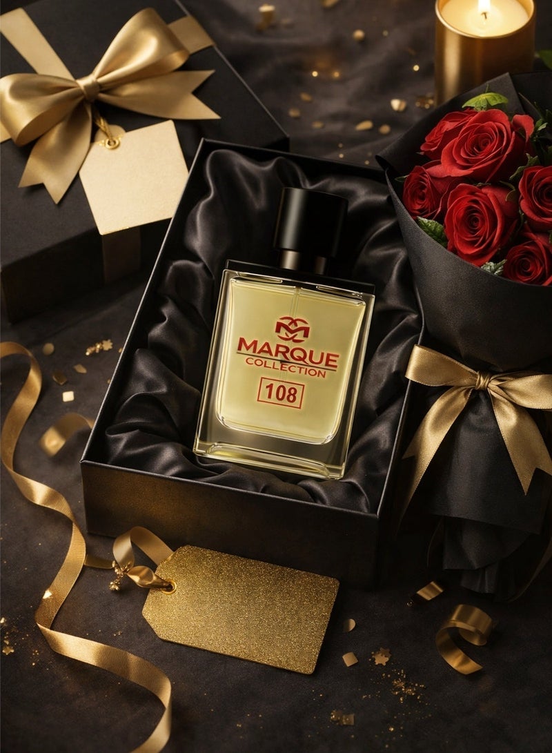 ماركيو كوليكشن Woody Perfume for Men – Marque Collection No. 108 | Long Lasting Perfume for Men with Citrus & Mossy Accords | 25ml - Image 4