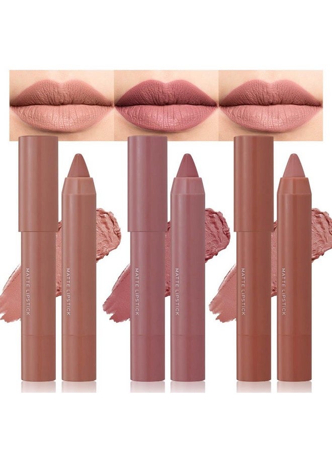 3 Colors Matt Nude Lipstick Lipliner Lip Crayons Pack Setvelvet Moisture Smooth Matte Lipstick Pencilswaterproof&Waterlasting020406 - pzsku/Z382AE8F0B23E9A66EF41Z/45/_/1707975286/28c75665-0df9-4e6f-bb9c-8a2f8736c45e