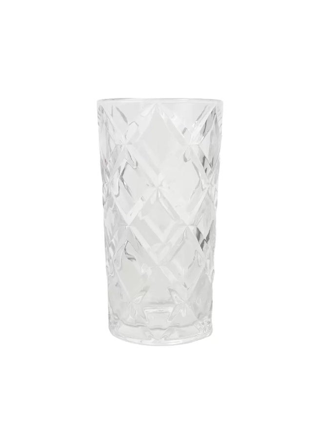 Kovar FH-20004 Crystal Clear Rhombic Style Lead Free Tempered Glass Set 12oz- 3pcs - Image 1