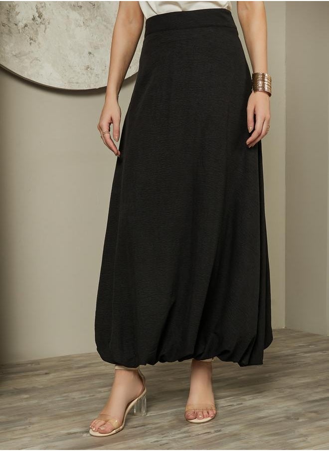Styli - maxi length baloon skirt with side seam conceal zipper - Image 1