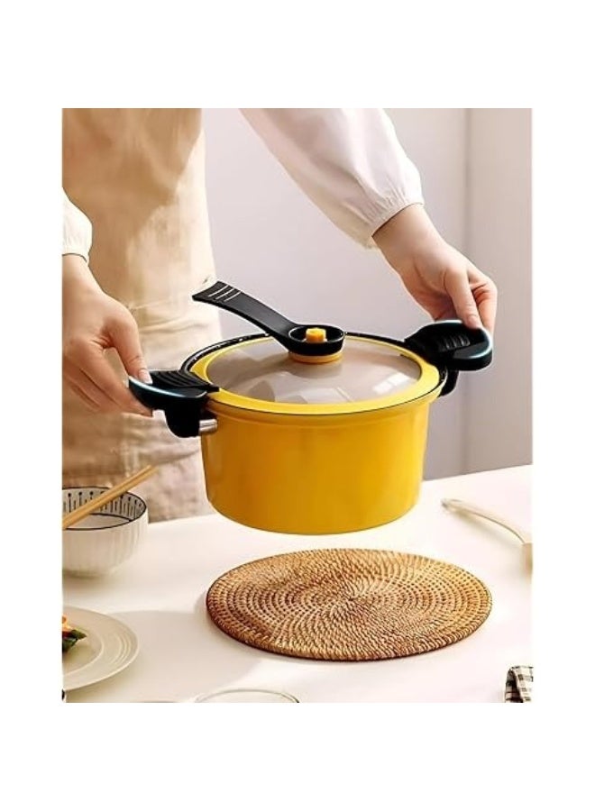 CGS Yellow Duck 22cm Mini Iron Pressure Cooker with Lid - Image 4